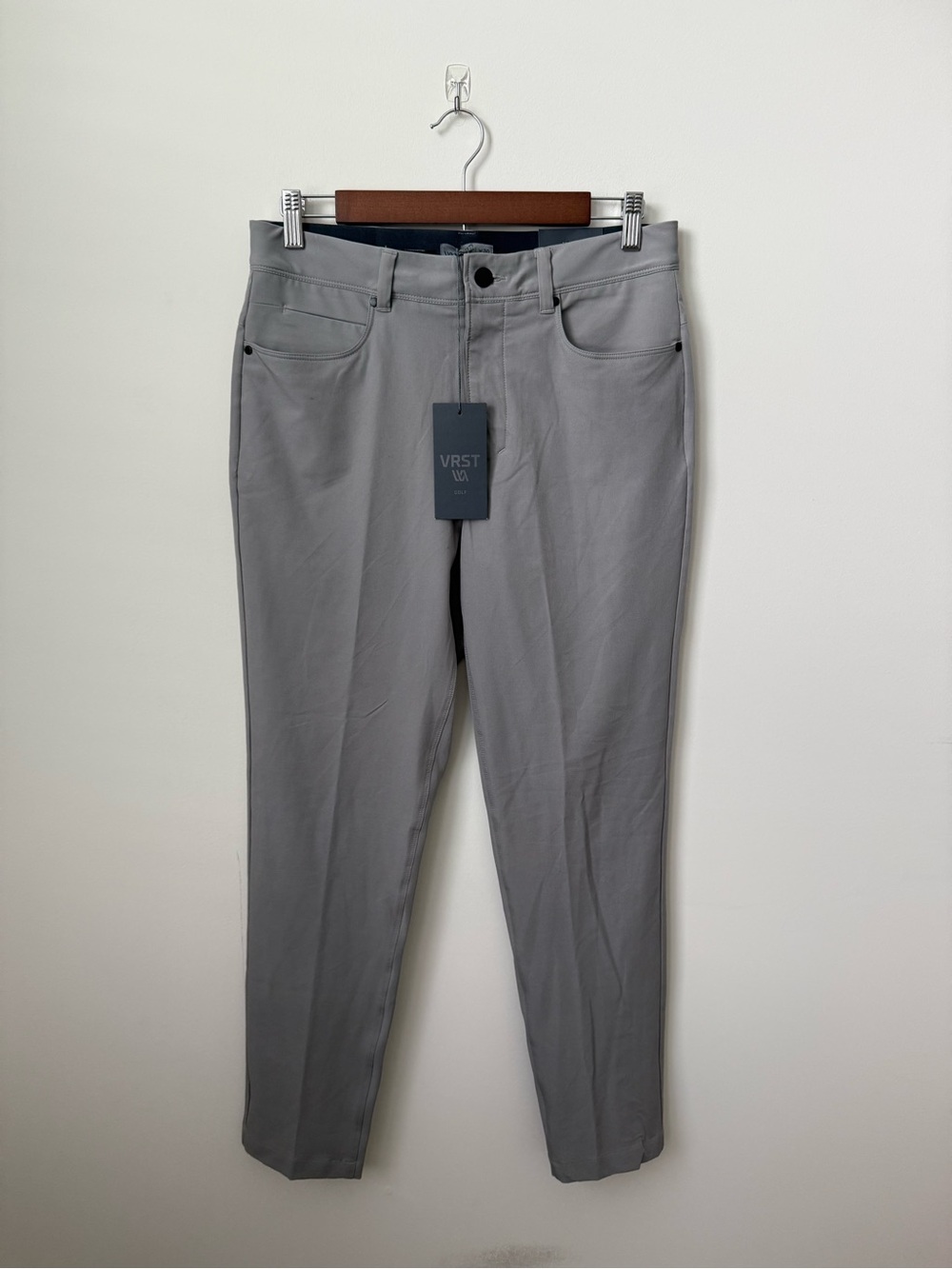 NEW VRST Golf Slim‎ Fit 5 Pocket Pants Grey Size 30x30